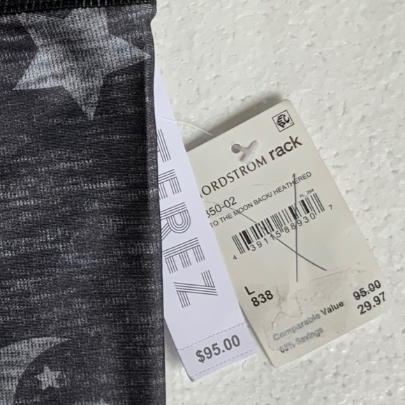 NWT $95 TEREZ 3" Tall Band leggings in MOON - BACK AND HEATHERED, Size Large - Picture 9 of 9